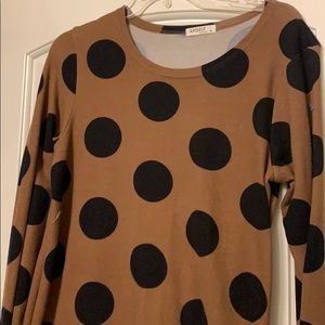 Polka Dot Tunic Sweater